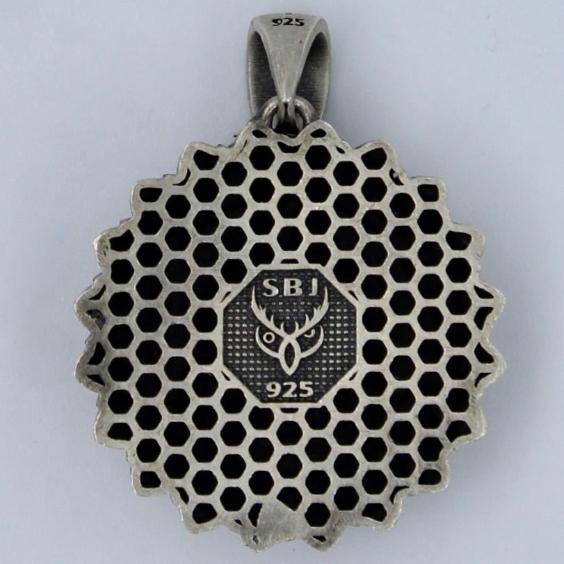 Handmade Lord Shiva Pendant in Sterling Silver