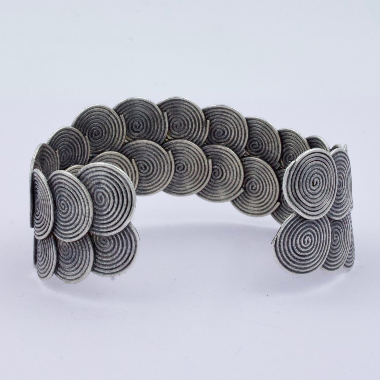 Indonesian Statement Cuff Bracelet in Sterling Silver