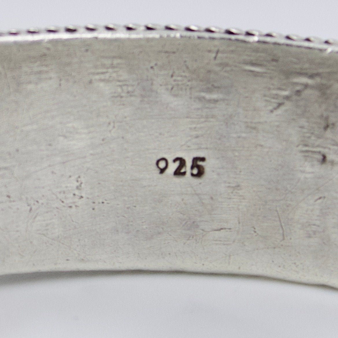 Stunning Handmade Etched Tribal Indian Kada Bangle