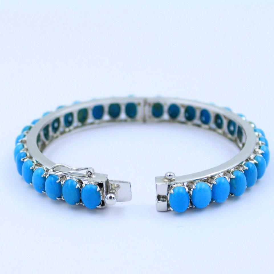 Aesthetic Handmade Natural Turquoise Bracelet