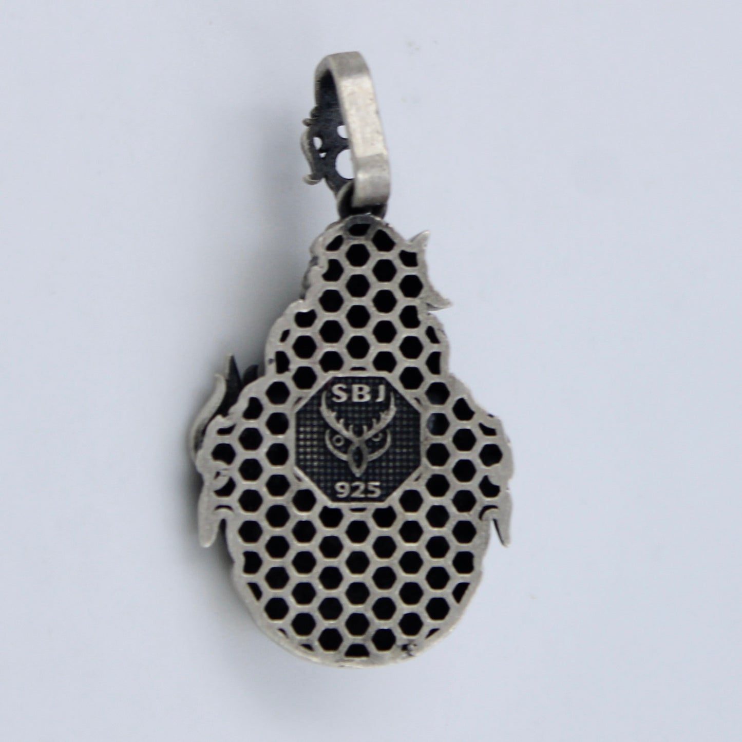 Handmade Lord Shiva Om Pendant in Sterling Silver