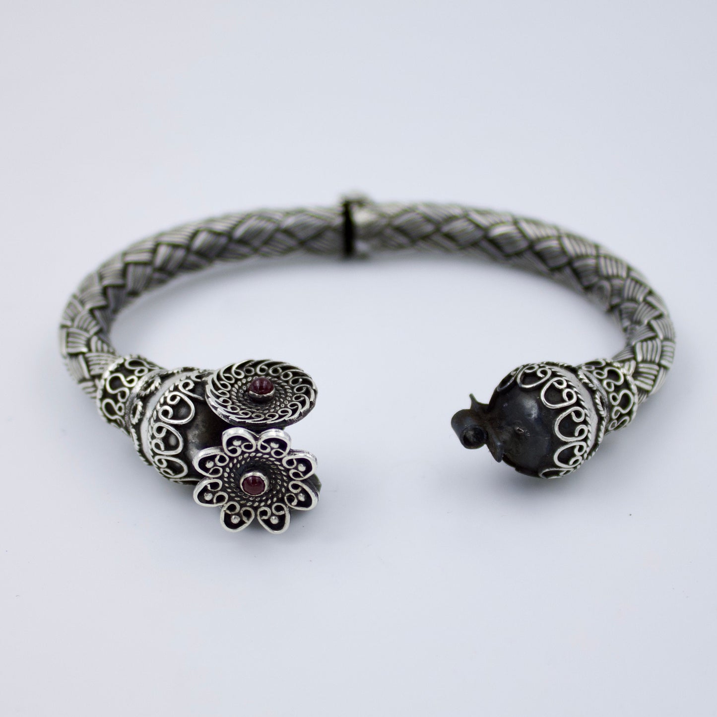 South Indian Handmade Sterling Silver Bangle