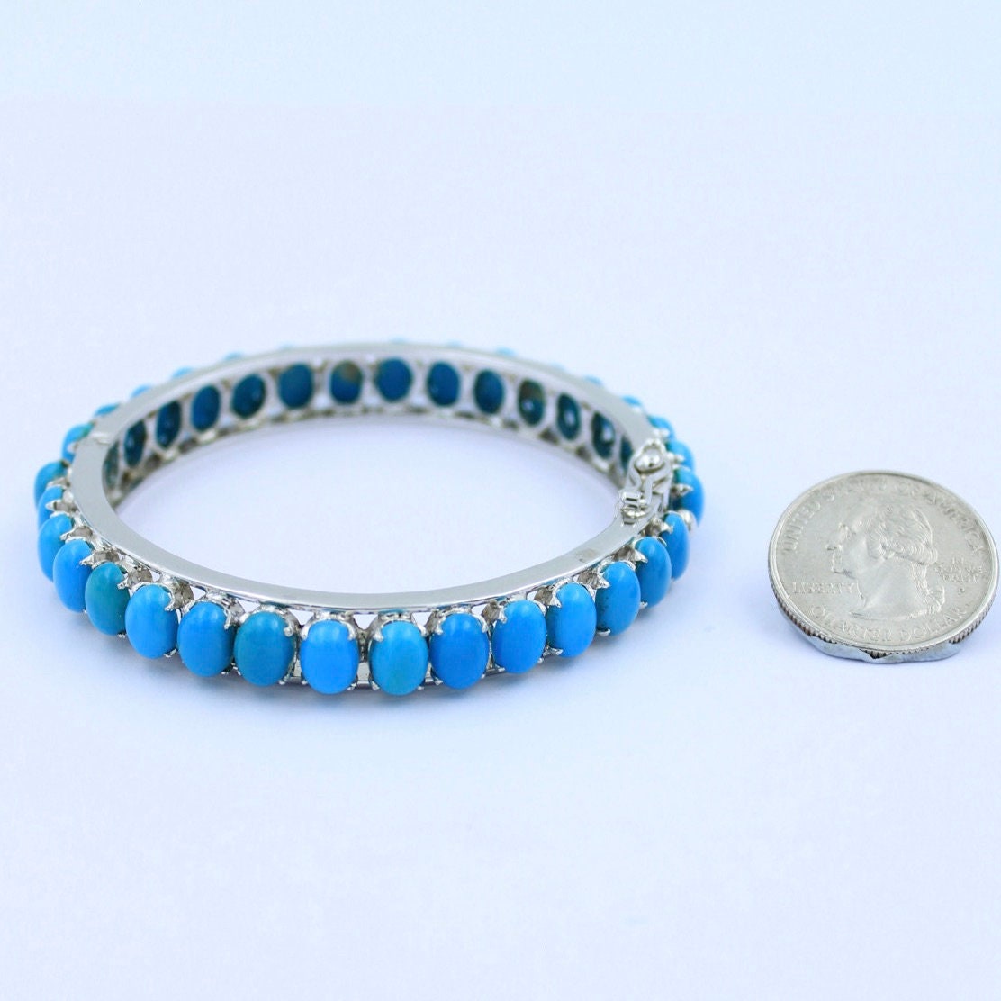 Aesthetic Handmade Natural Turquoise Bracelet