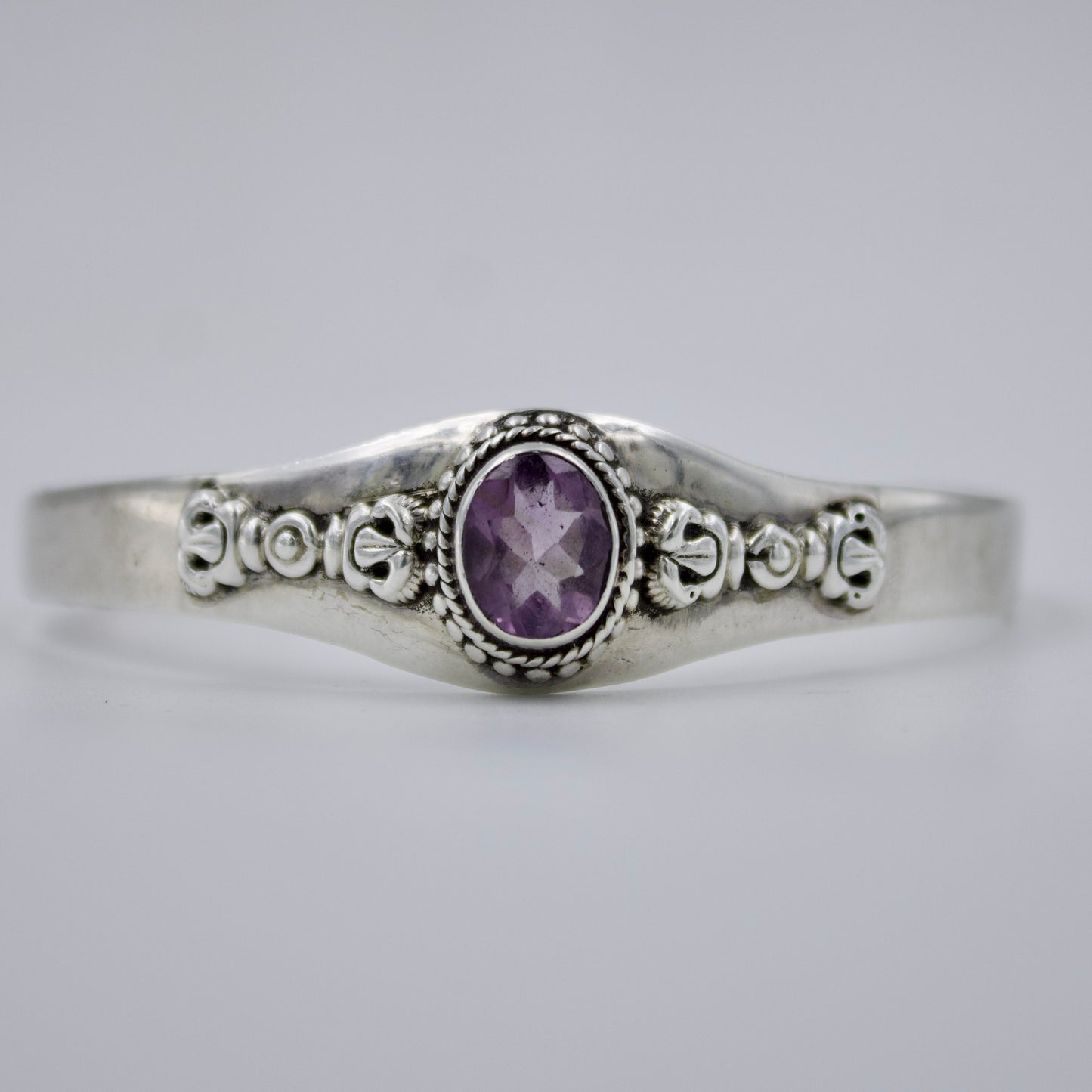 Amethyst Vintage Cuff Bracelet