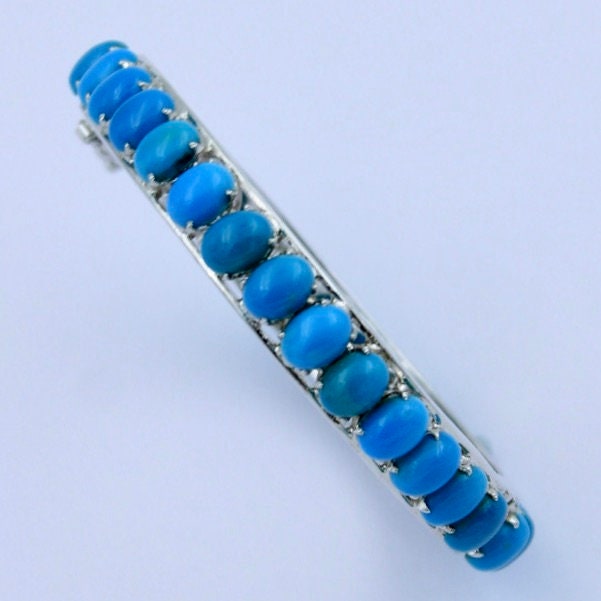 Aesthetic Handmade Natural Turquoise Bracelet