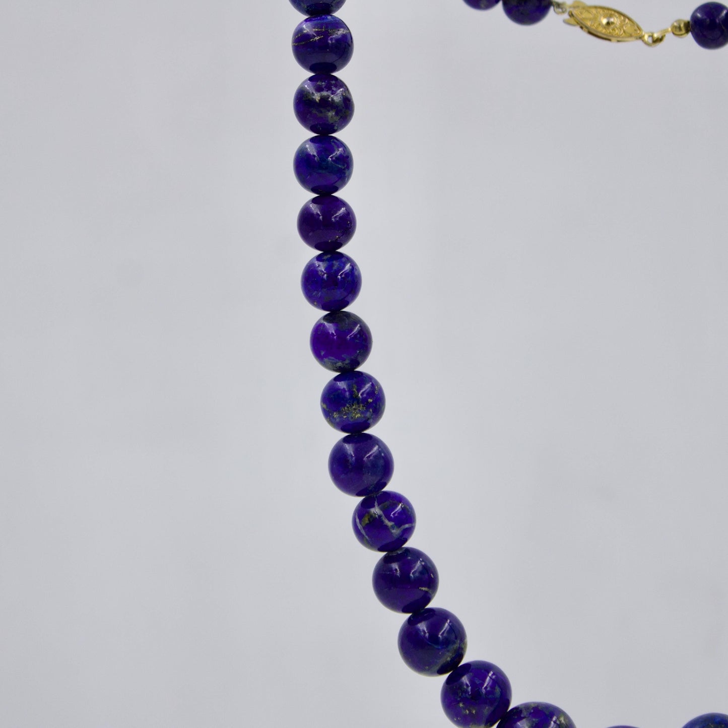 Afghan AAA Lapis Lazuli Graduated Beaded Statement Unisex Necklace