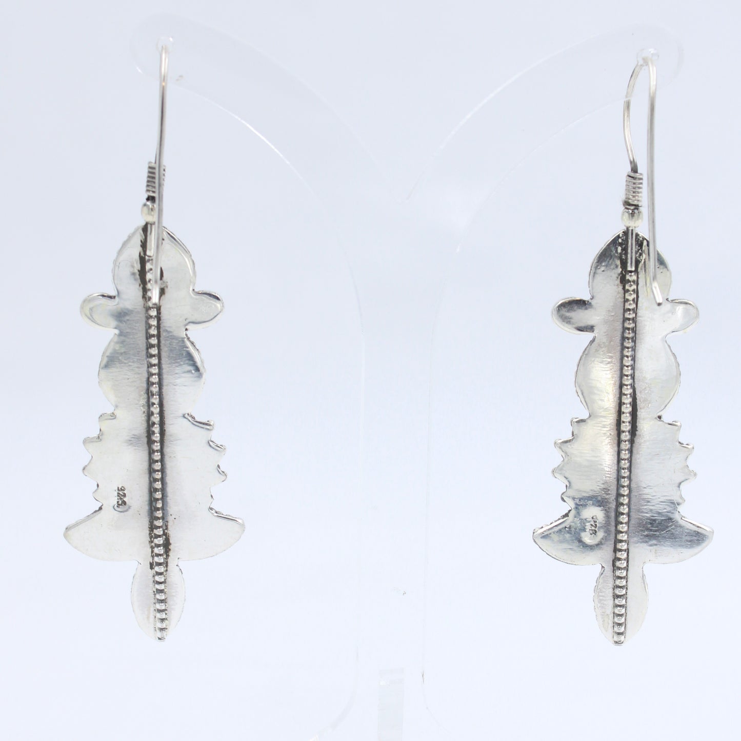 Vintage Navajo Natural Turquoise Drop Earring in Sterling Silver