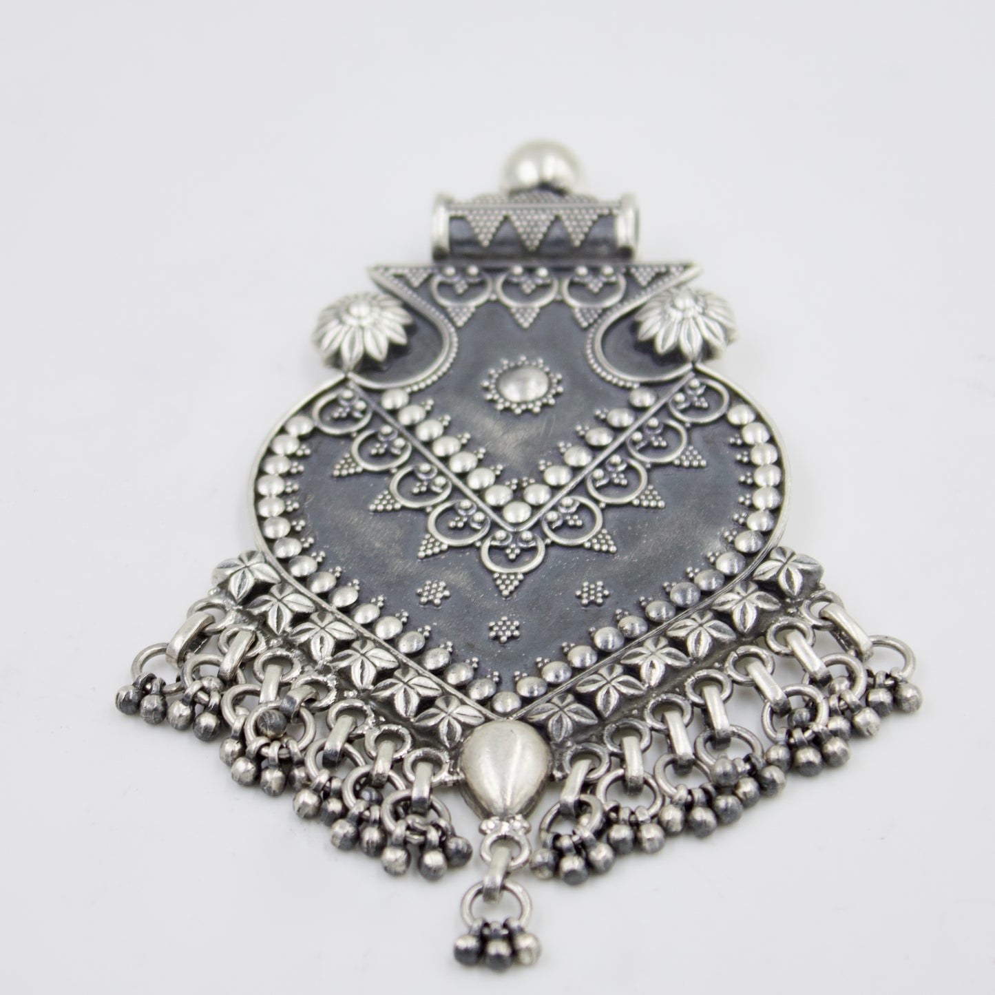 Rava Work Pendant in Sterling Silver
