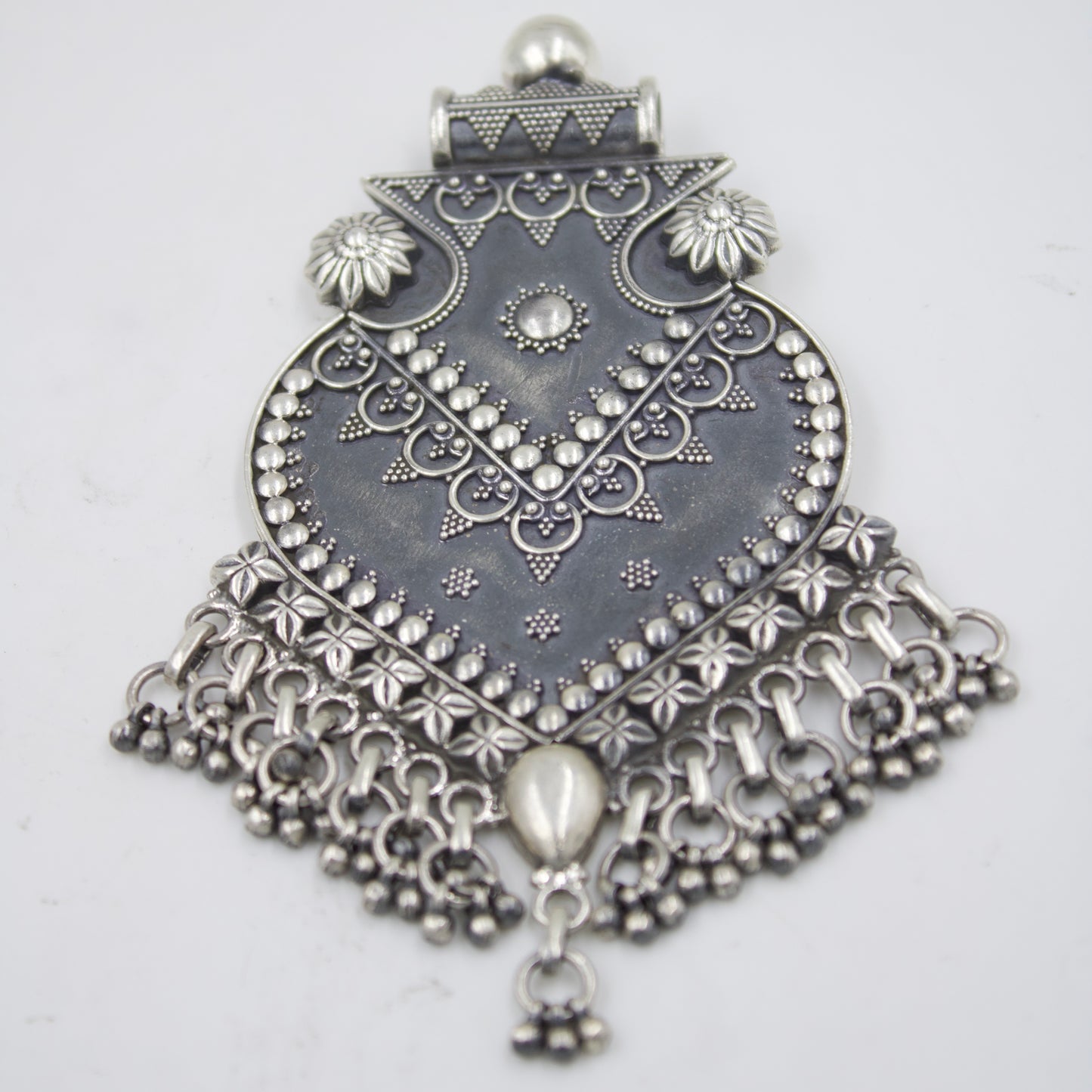Rava Work Pendant in Sterling Silver