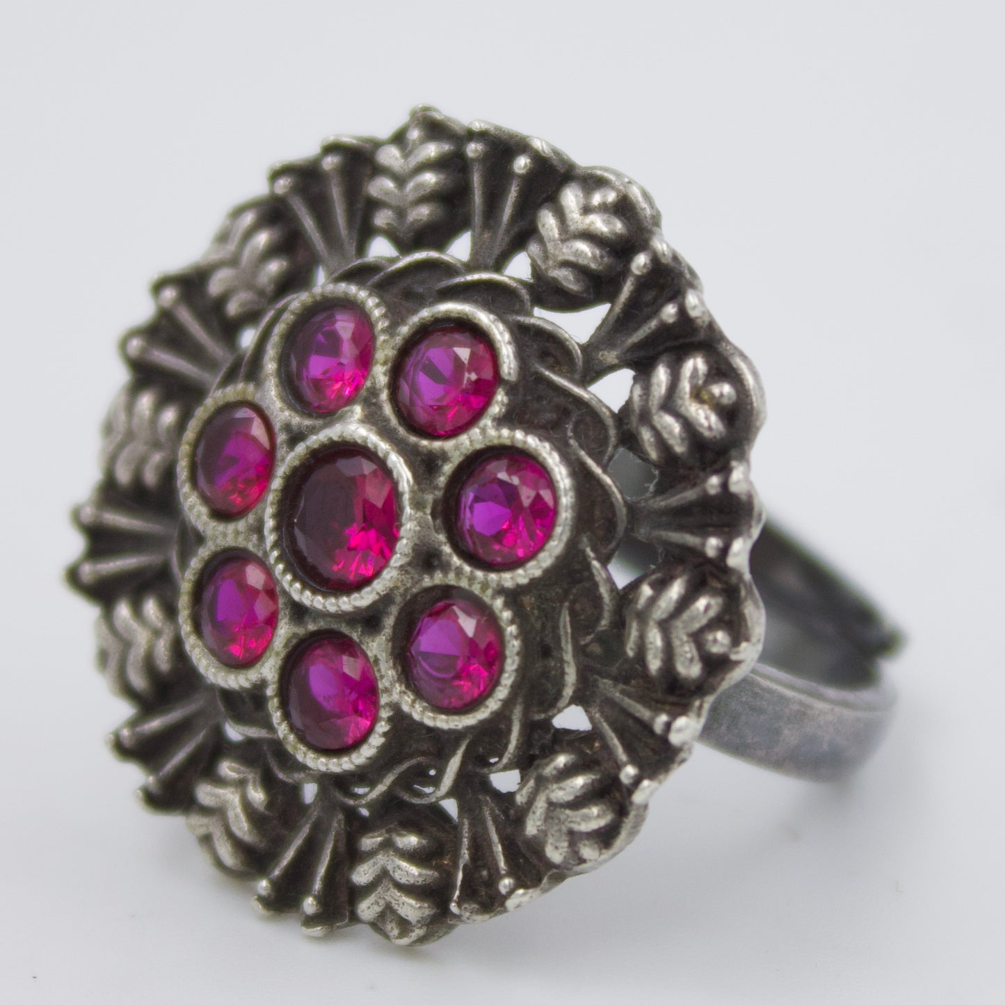 Handmade Red Ruby Ring in Sterling Silver