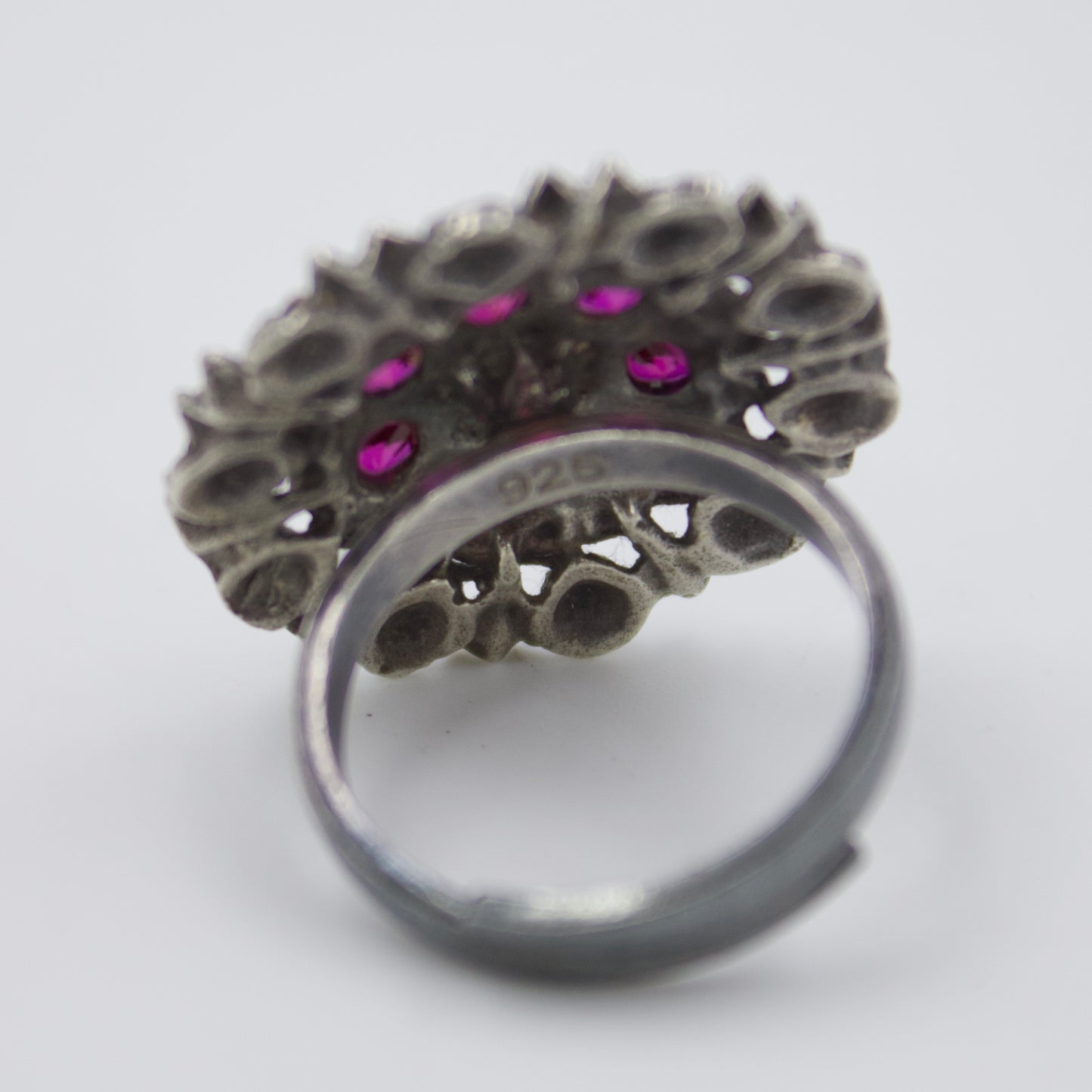 Handmade Red Ruby Ring in Sterling Silver