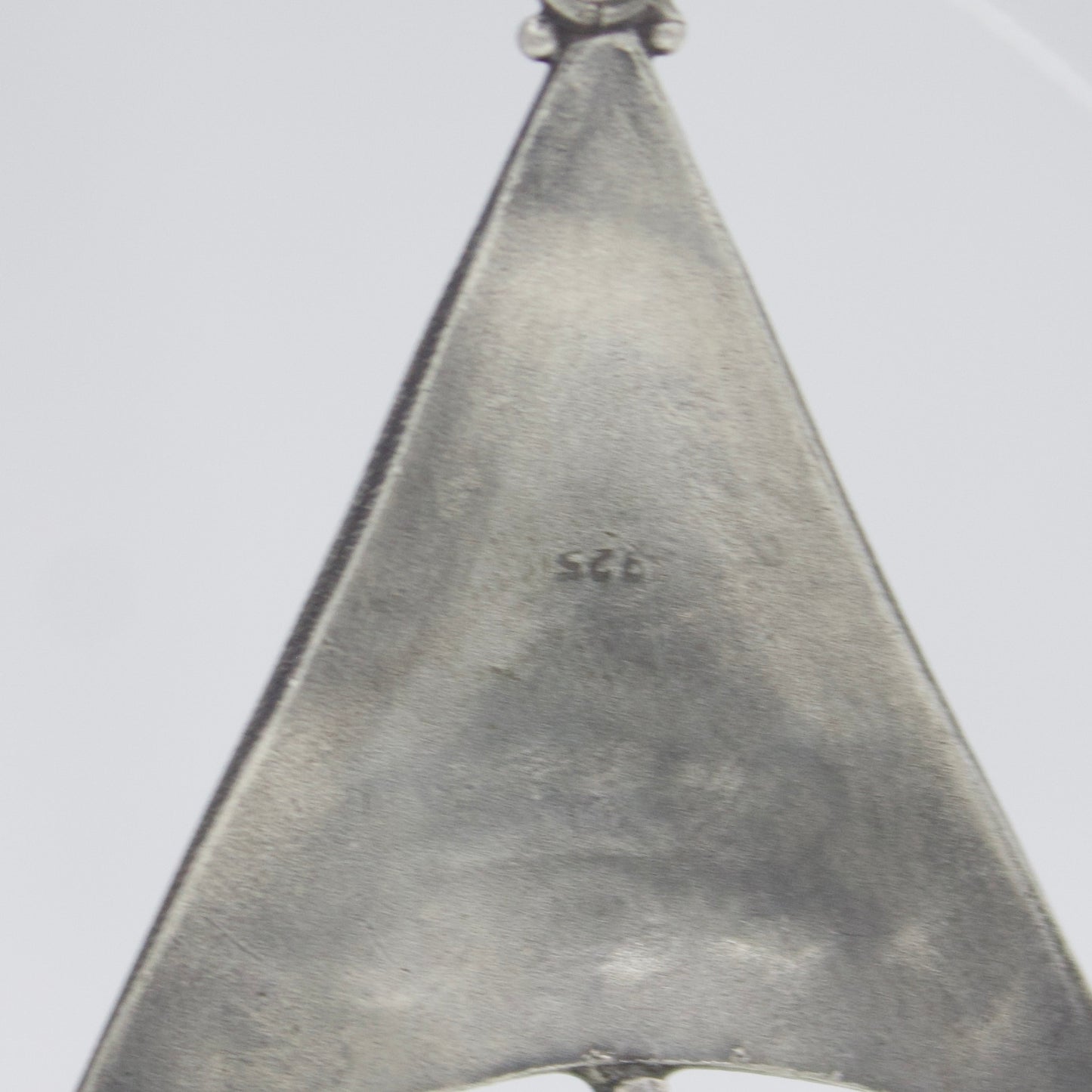 Long Indian Tribal Rajasthani Jhumki / Dome Drop Earring with Rawa Work in Sterling Silver