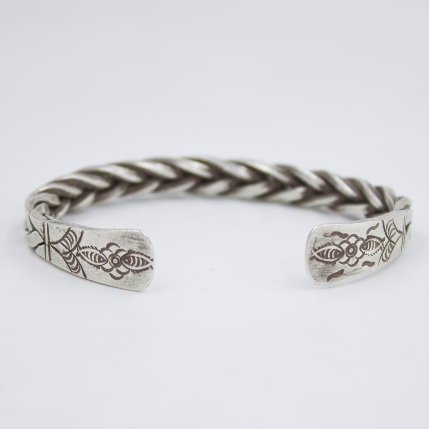 Indonesian Unisex Cuff Bracelet in Sterling Silver