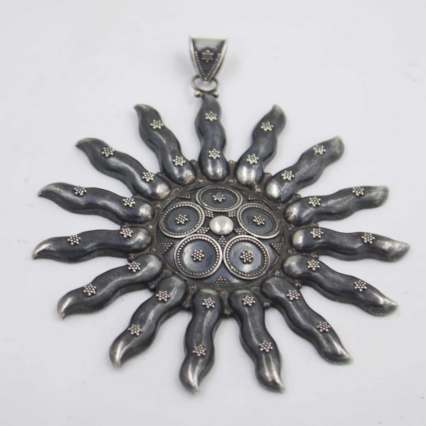 Sun Pendant in Sterling Silver