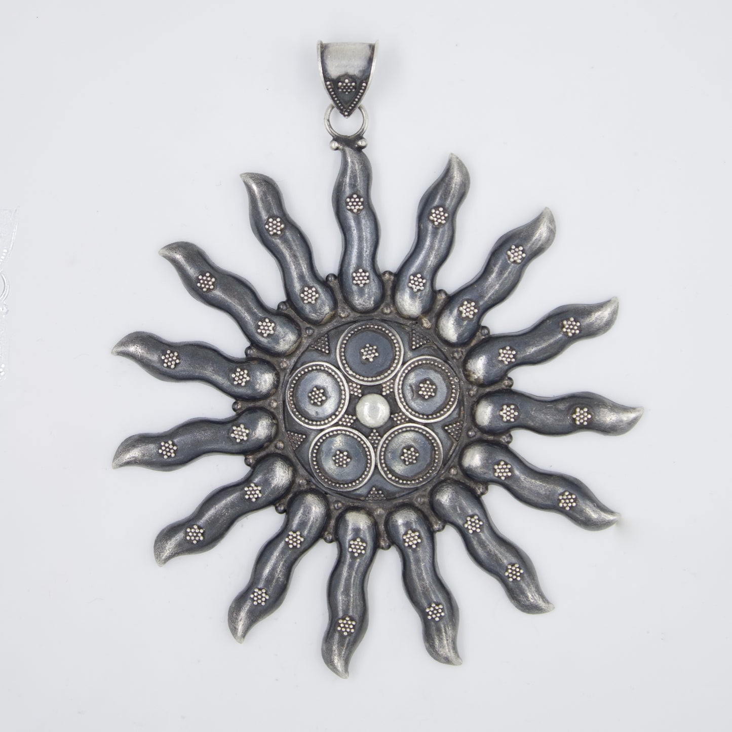 Sun Pendant in Sterling Silver