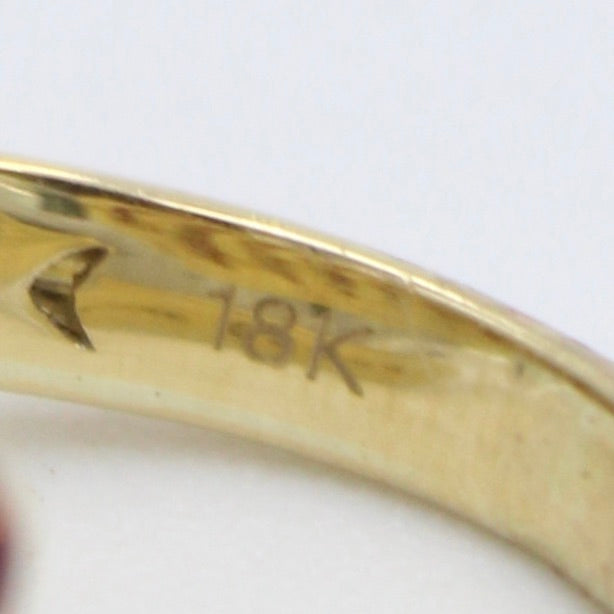 Unique AAA Natural Ruby & Diamond Serpent Wrap Around Ring in 18K Gold
