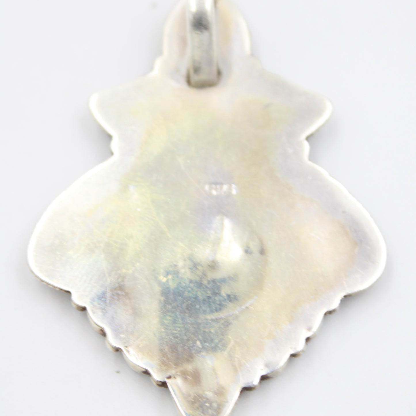 Vintage Natural Turquoise Pendant in Sterling Silver