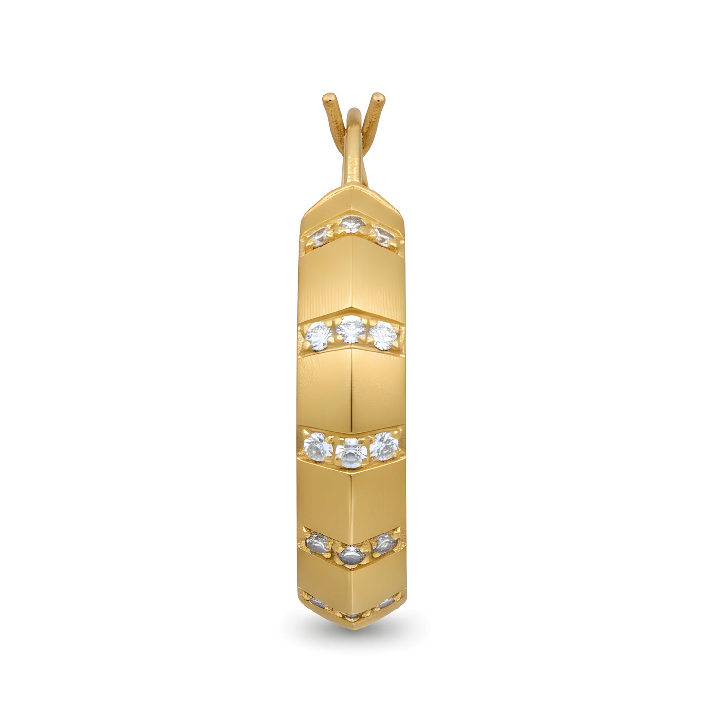 Statement 0.52 Ct Natural Diamond Matte Gold Hoop Earrings in 18K Yellow Gold