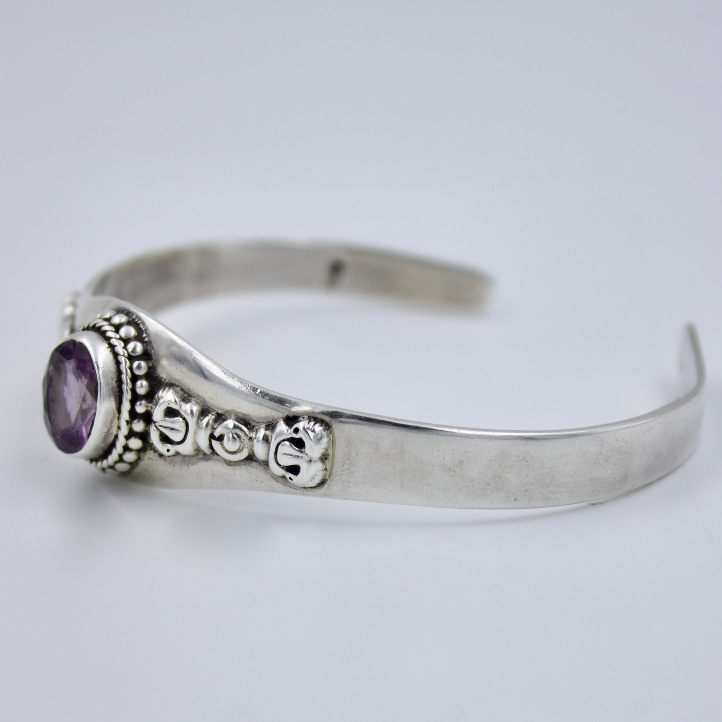 Amethyst Vintage Cuff Bracelet