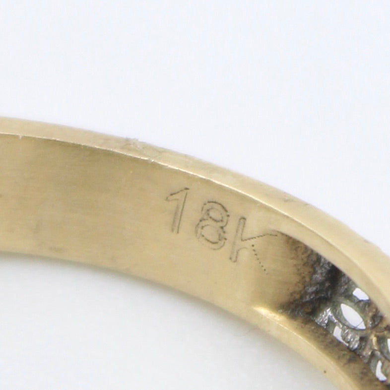 Natural 1.97 Ct Emerald & Old Mine Diamond Filigree Cocktail Ring in 18K Gold