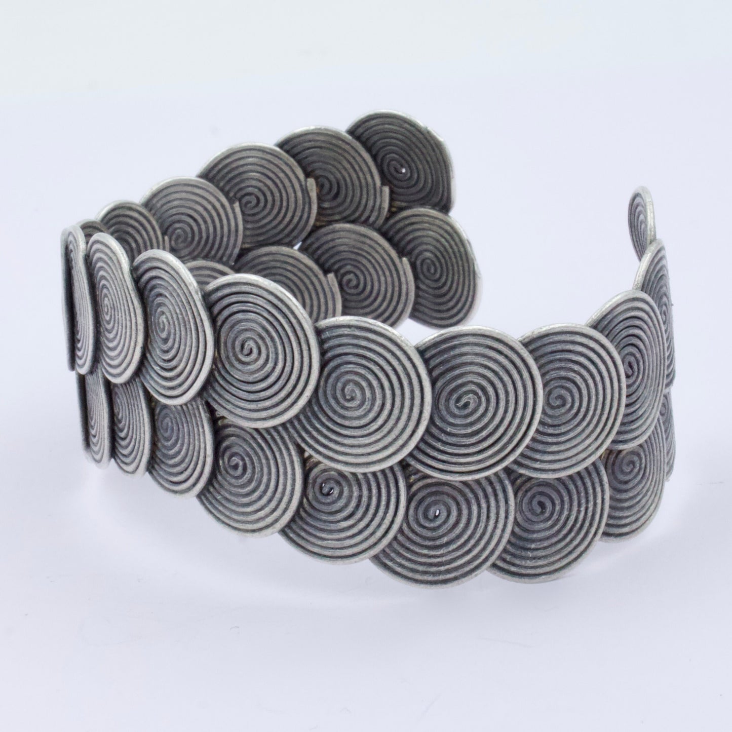 Indonesian Statement Cuff Bracelet in Sterling Silver
