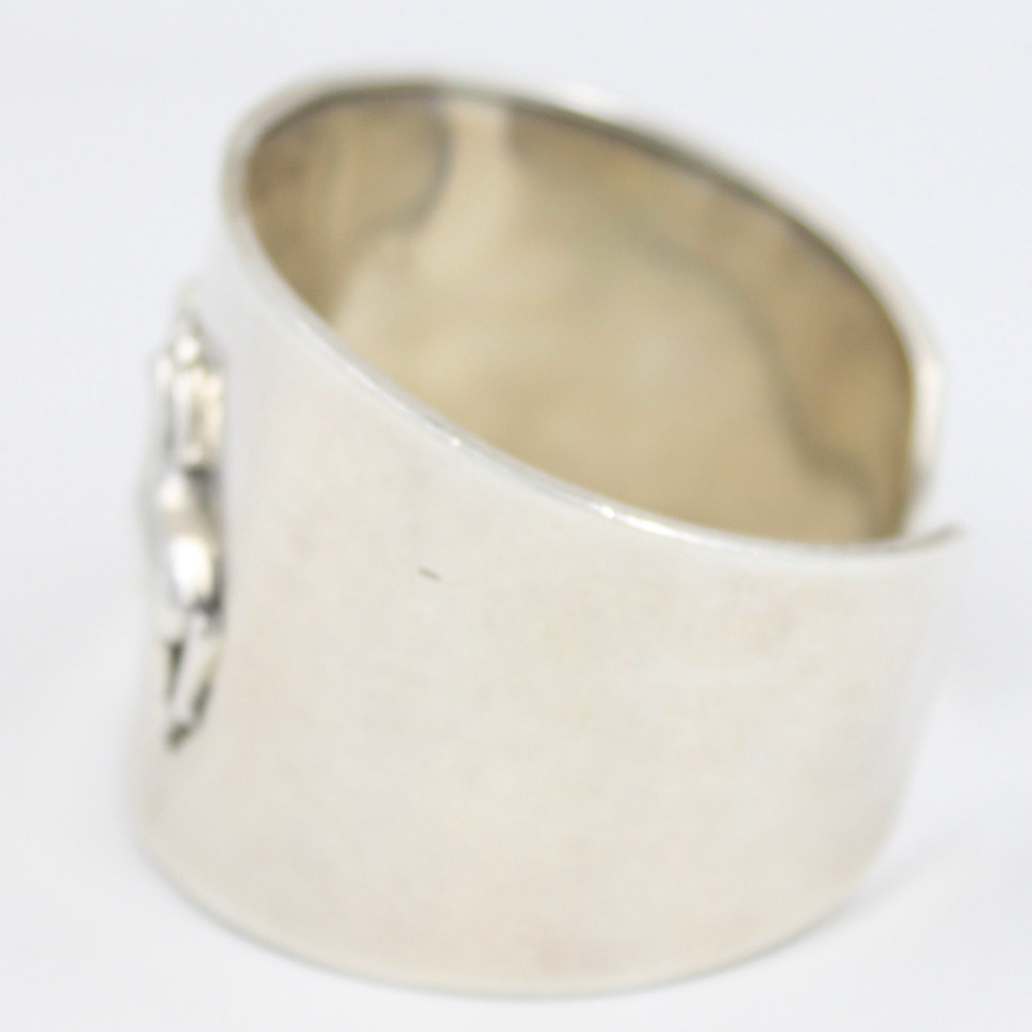 Vinatge Handmade Galloping Horses Unisex Cuff Bracelet in Sterling Silver