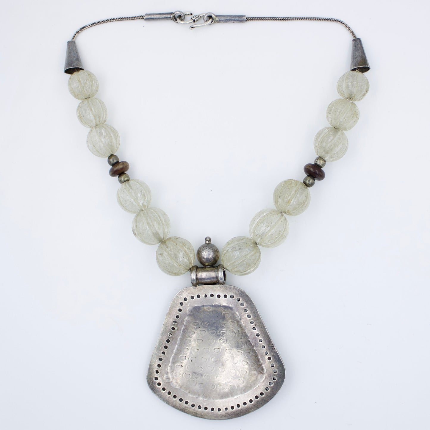 Indian Rawa Work Crystal Handmade Necklace