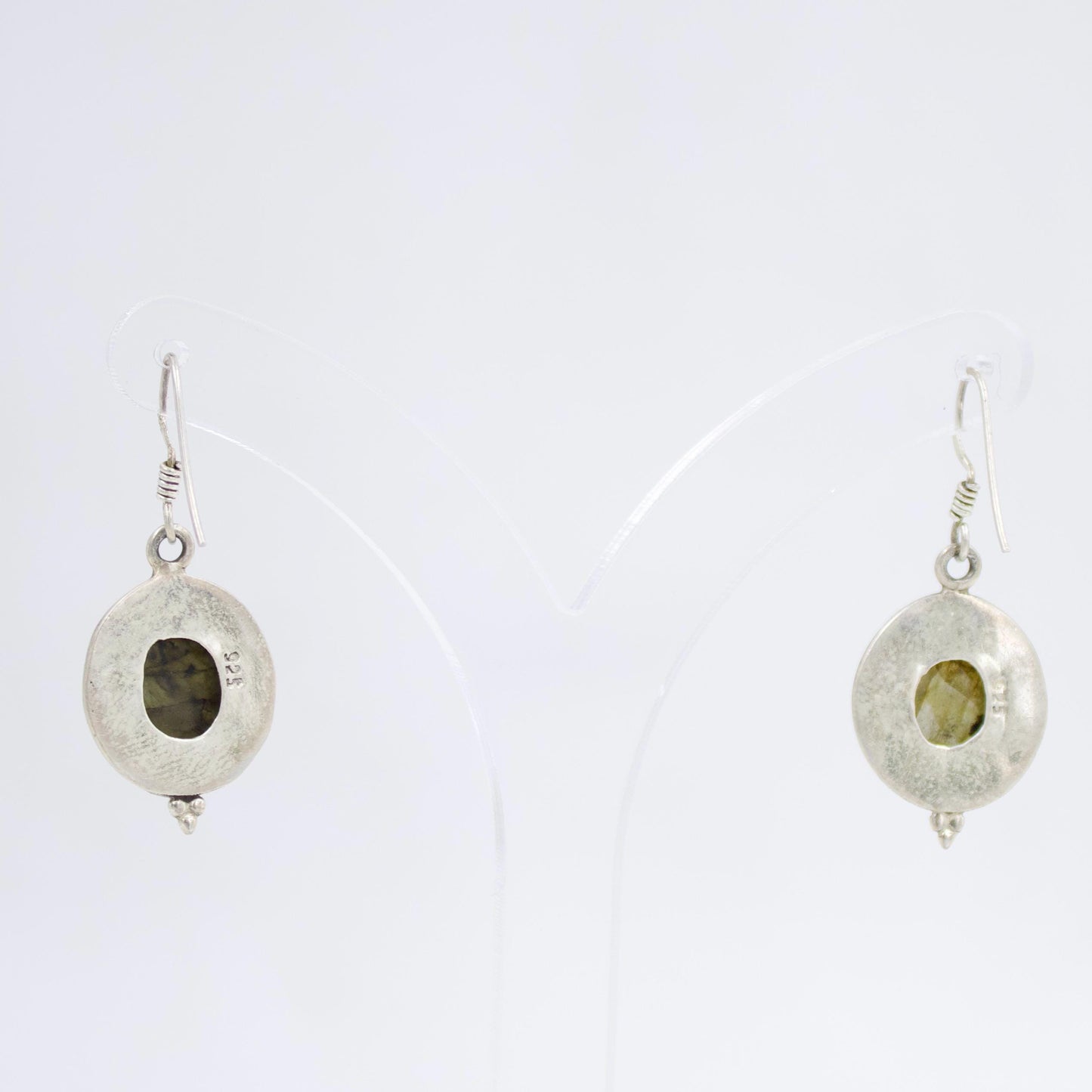 Labradorite Statement Drop Earrings in Sterling Silver