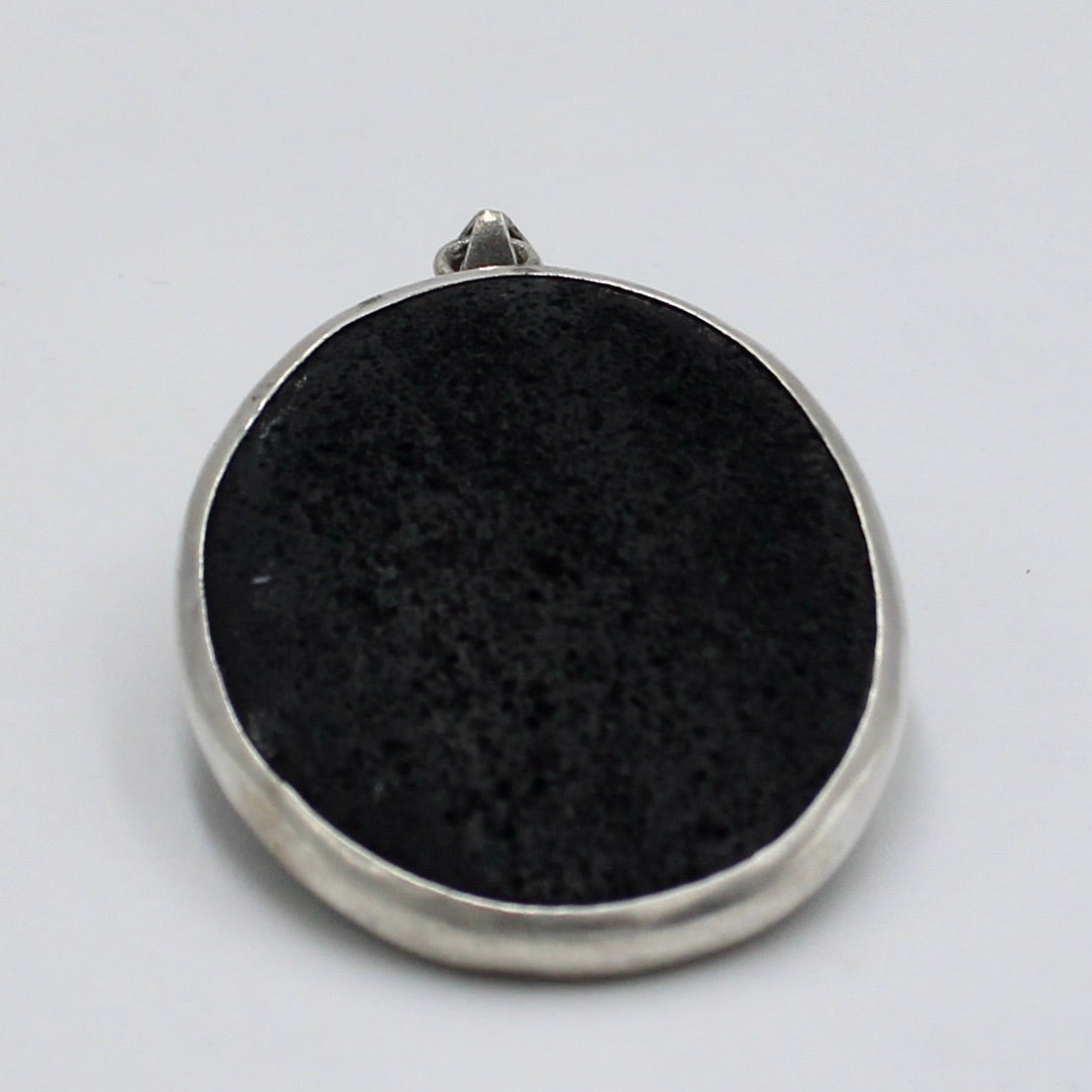Uvarovite Garnet Drusy Floral Pendant in Sterling Silver