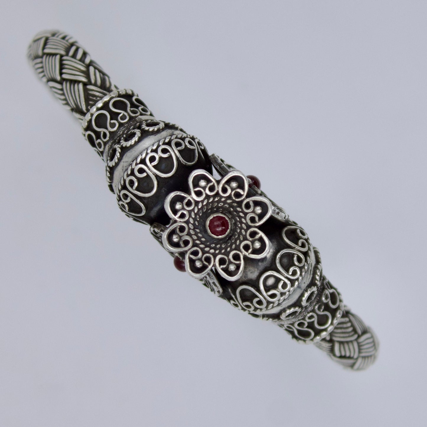 South Indian Handmade Sterling Silver Bangle