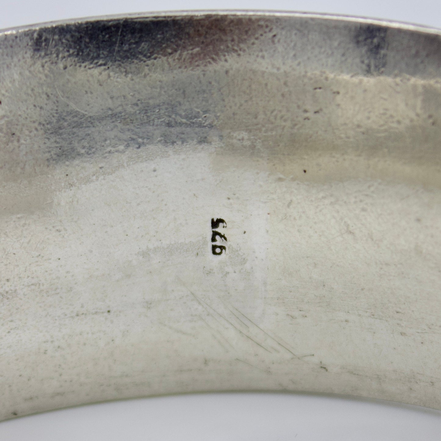 Handmade Etched Tribal Statement Cuff Bracelet in Sterling Silver