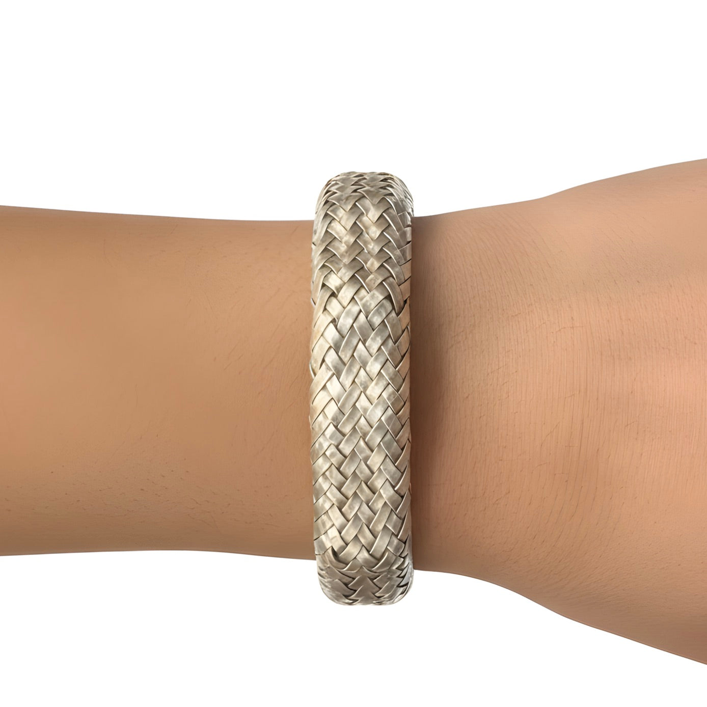 Indonesian Hand-woven Timeless Cuff Bracelet in Sterling Silver