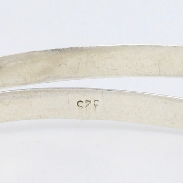 Vintage 12.3 Ct Rainbow Moonstone Unisex Cuff Bracelet in Sterling Silver