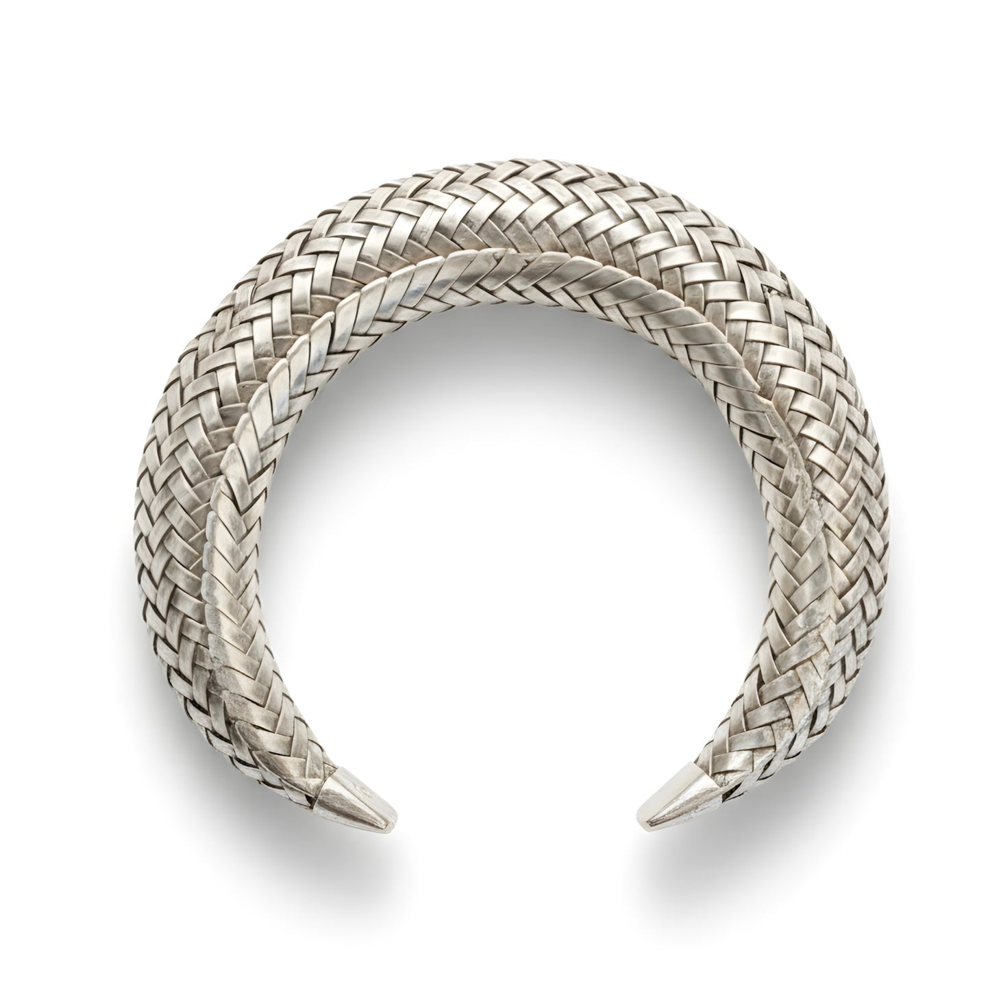Indonesian Hand-woven Timeless Cuff Bracelet in Sterling Silver