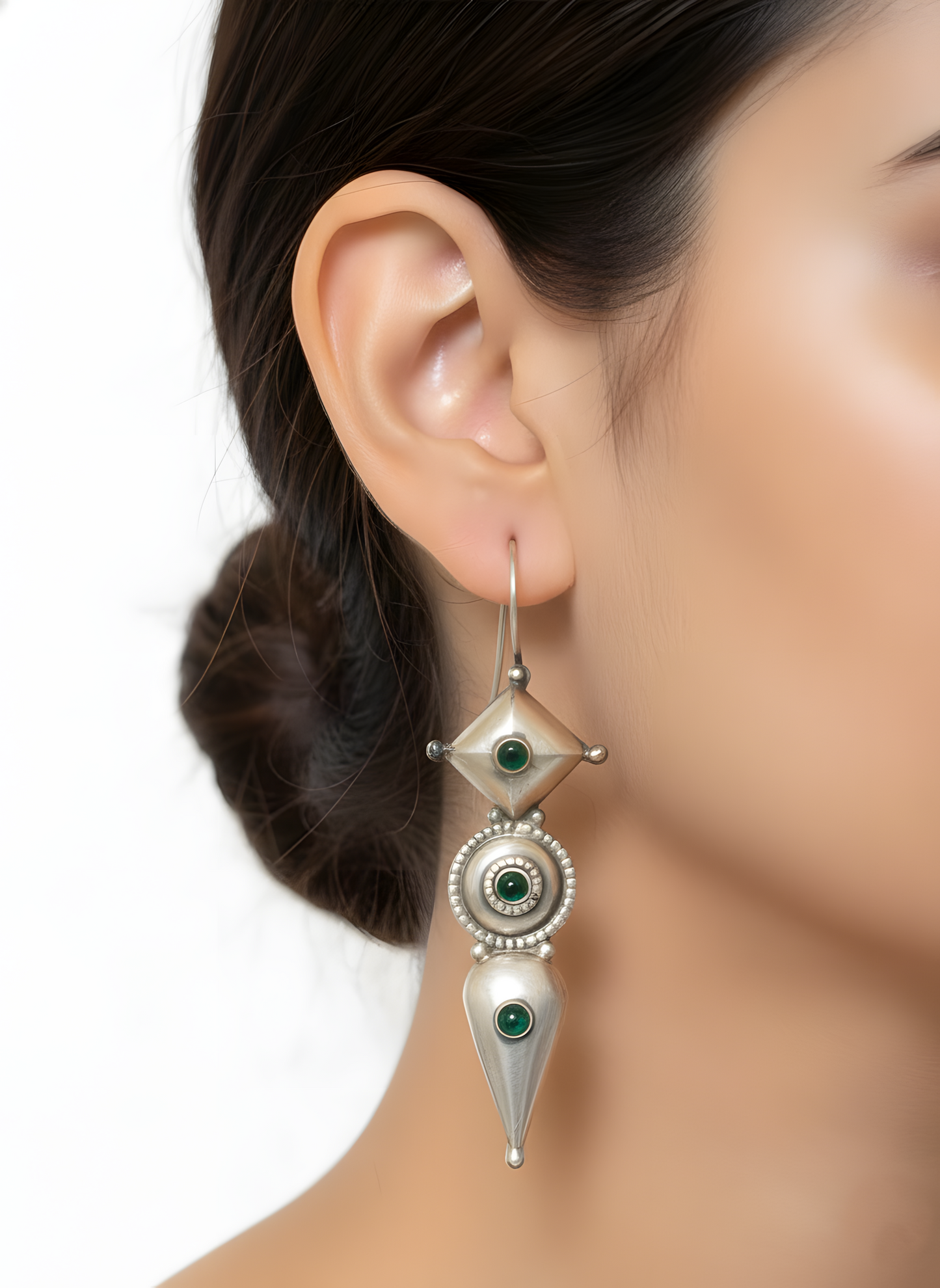 Geometric Tribal Dangle Earrings