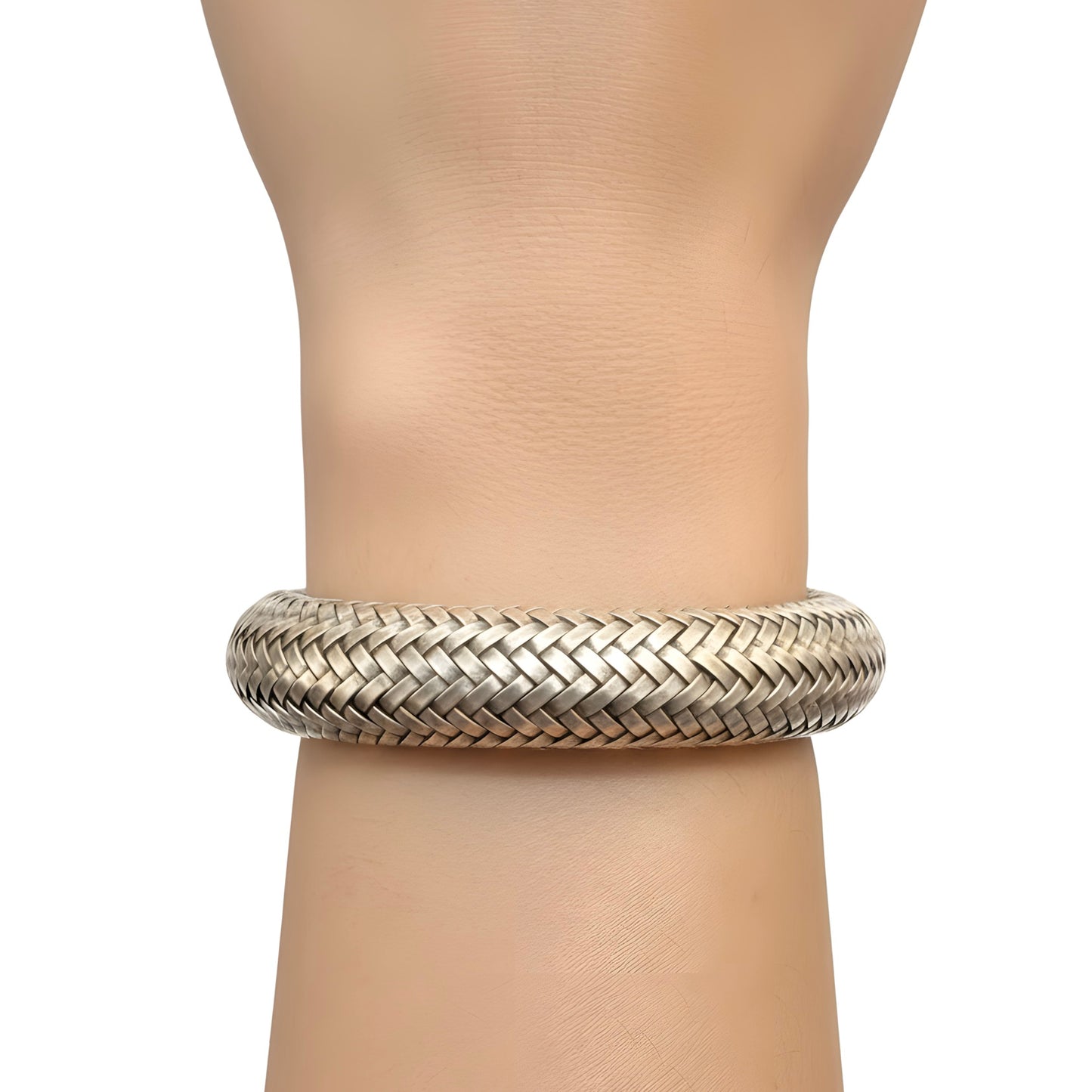 Indonesian Hand-woven Timeless Cuff Bracelet in Sterling Silver