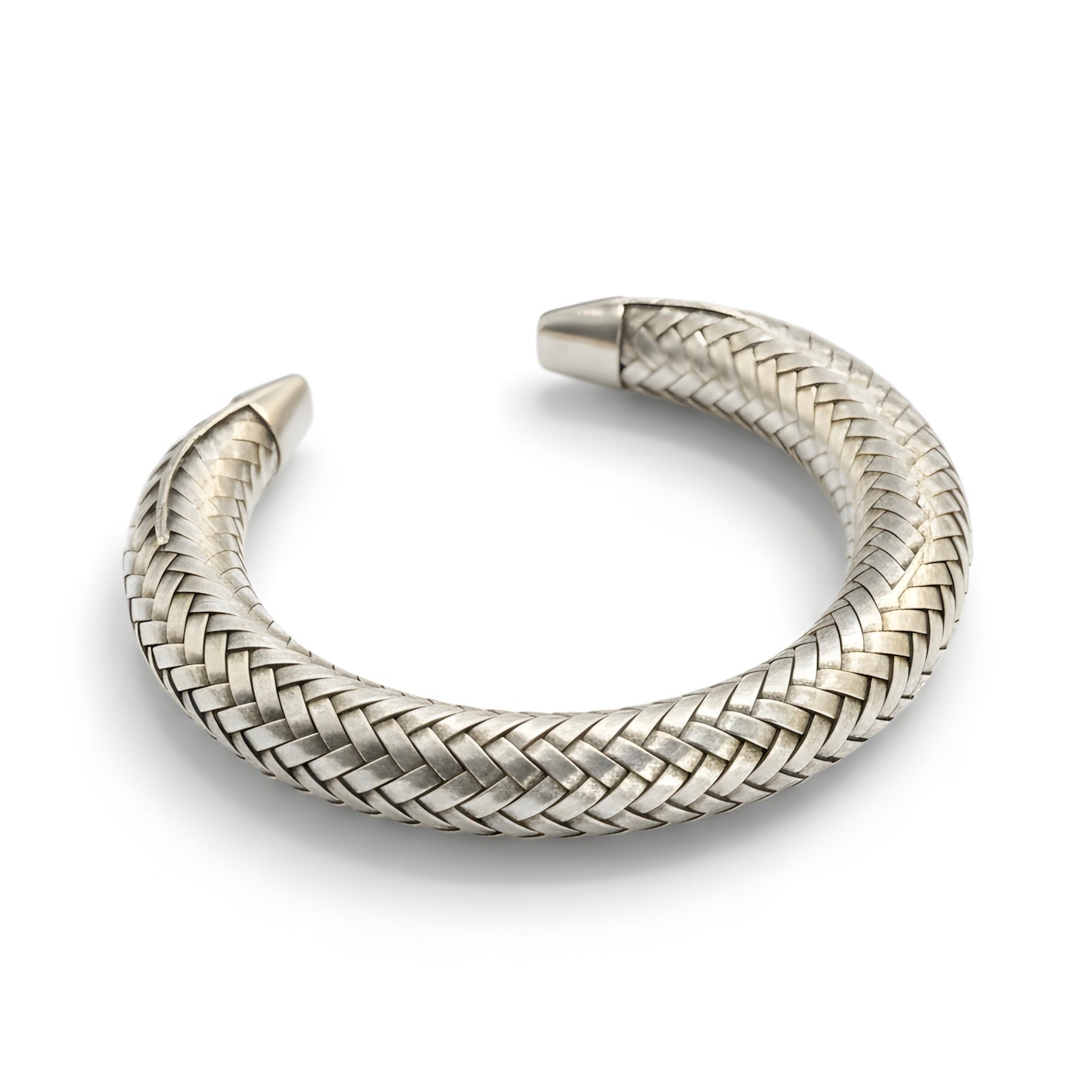 Indonesian Hand-woven Timeless Cuff Bracelet in Sterling Silver
