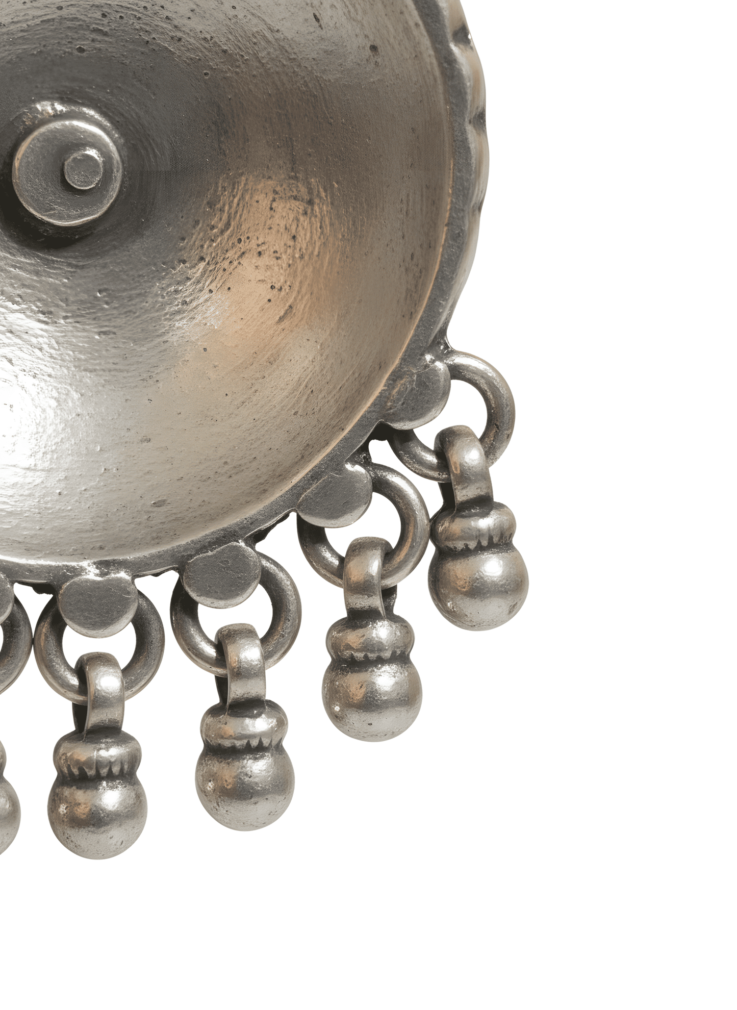 Vintage-Style 925 Sterling Silver Floral Medallion Earrings