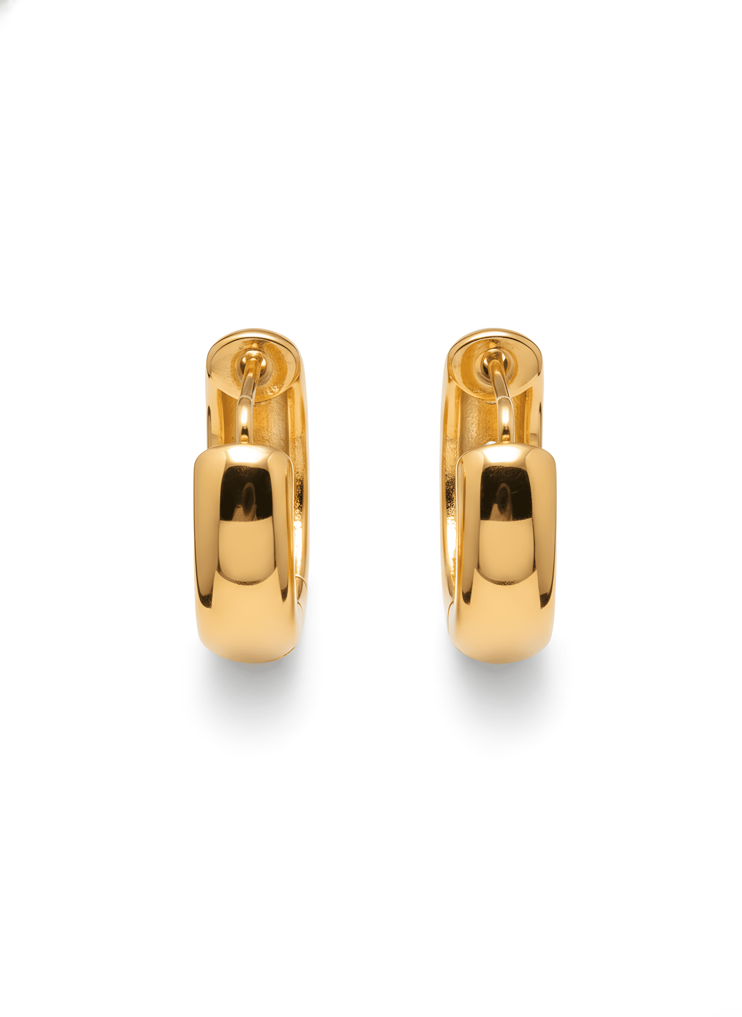 Cosmic Star 0.49 Natural Diamond 18k Gold Hoop Earrings