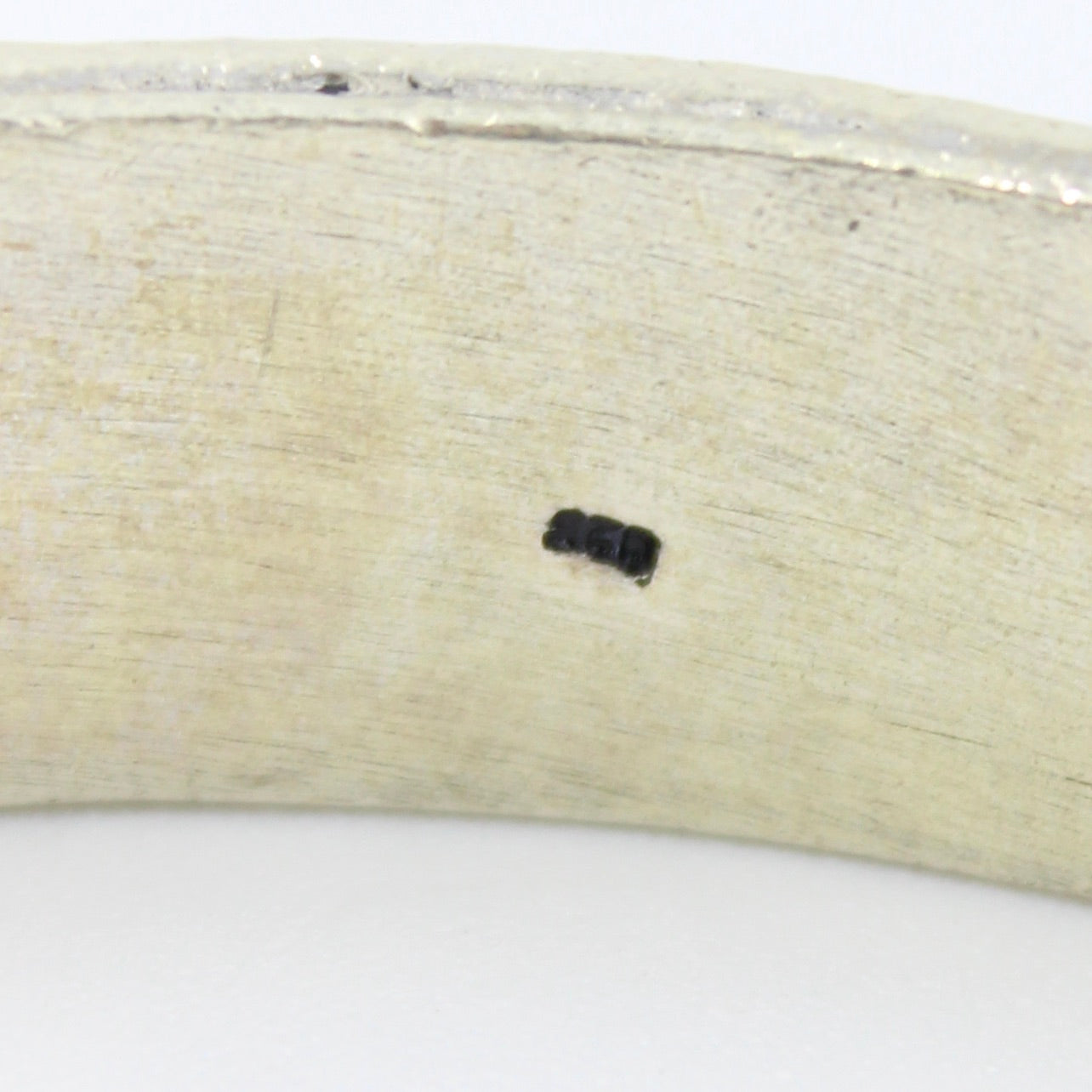 Vintage Natural Turquoise Slip On Bangle Bracelet in Sterling Silver