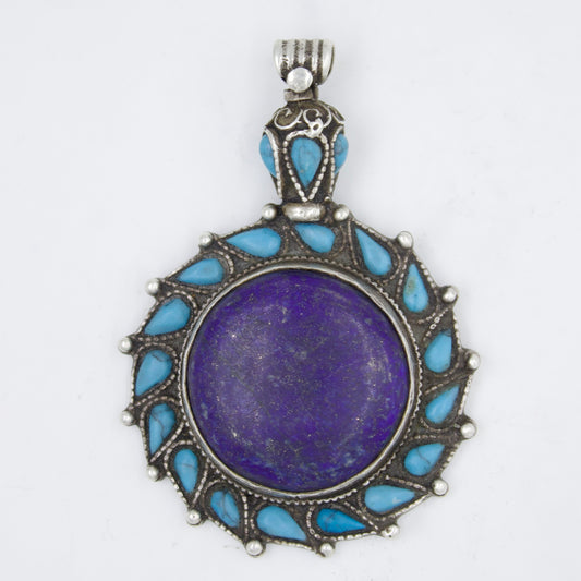 Lapis Lazuli and Turquoise Pendant