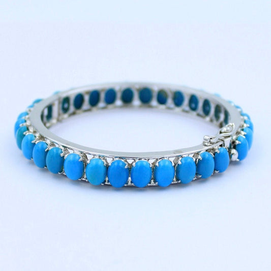 Aesthetic Handmade Natural Turquoise Bracelet