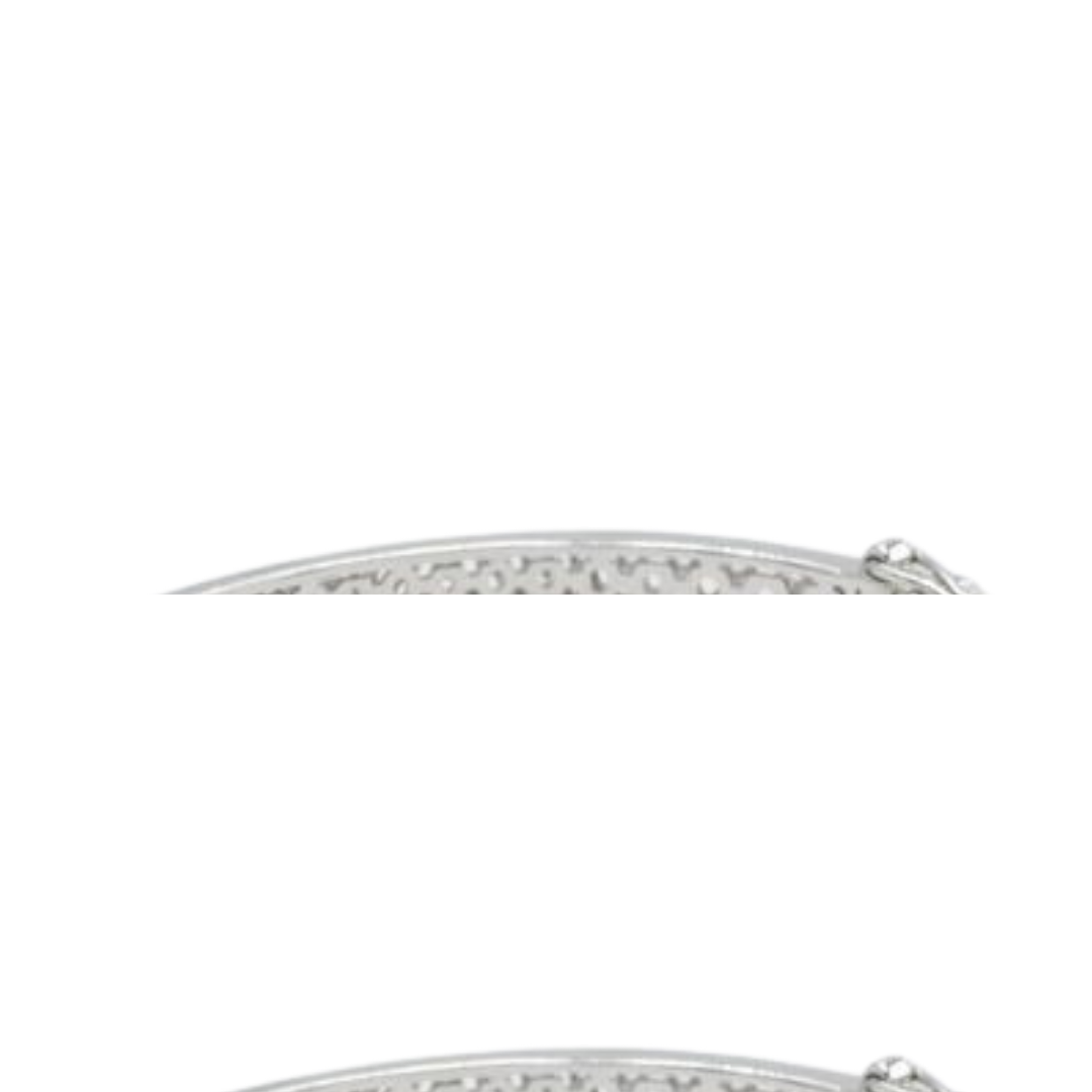 Natural 5.94 Untreated Vivid Red Ruby & Diamond Hinged Bangle 18k White Gold