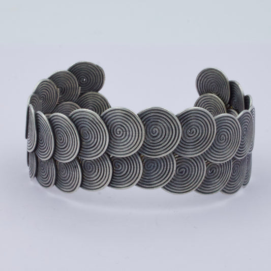 Indonesian Statement Cuff Bracelet in Sterling Silver