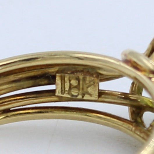 Vintage AAA 4.5 Ct Arizona Peridot Solitaire Ring in 18K Yellow Gold