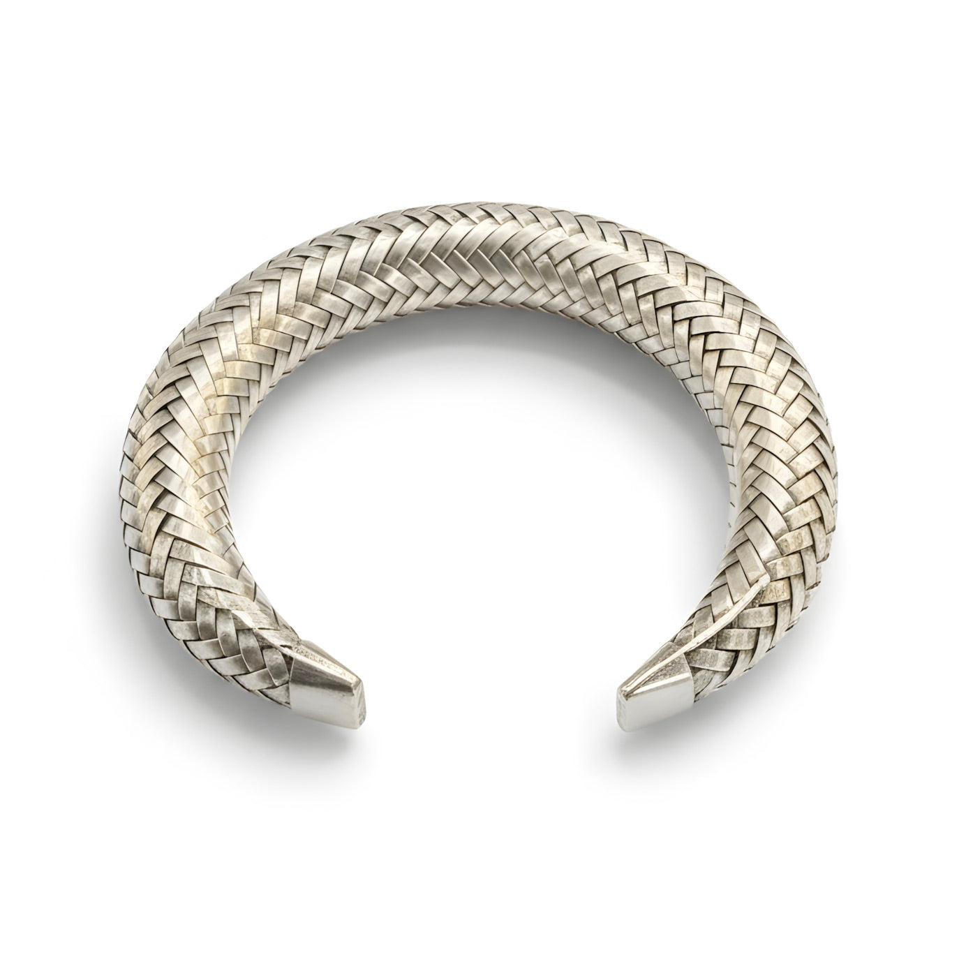 Indonesian Hand-woven Timeless Cuff Bracelet in Sterling Silver