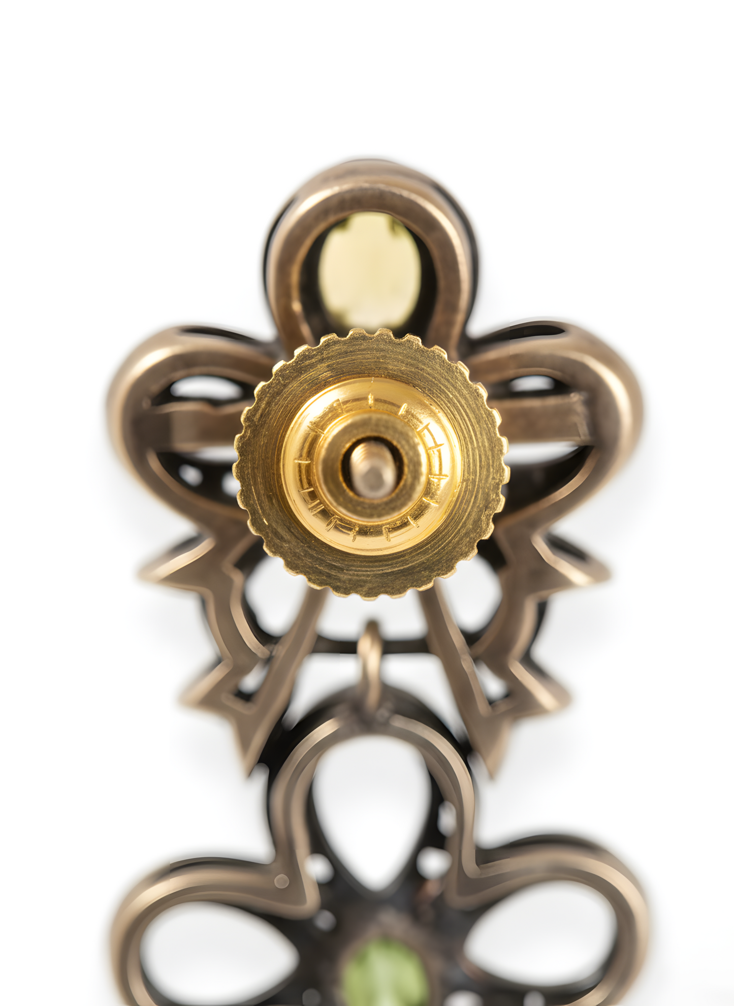 Victorian 7.96 Ct Natural Untreated Sapphire & Diamond Drop Earring 14K & Silver