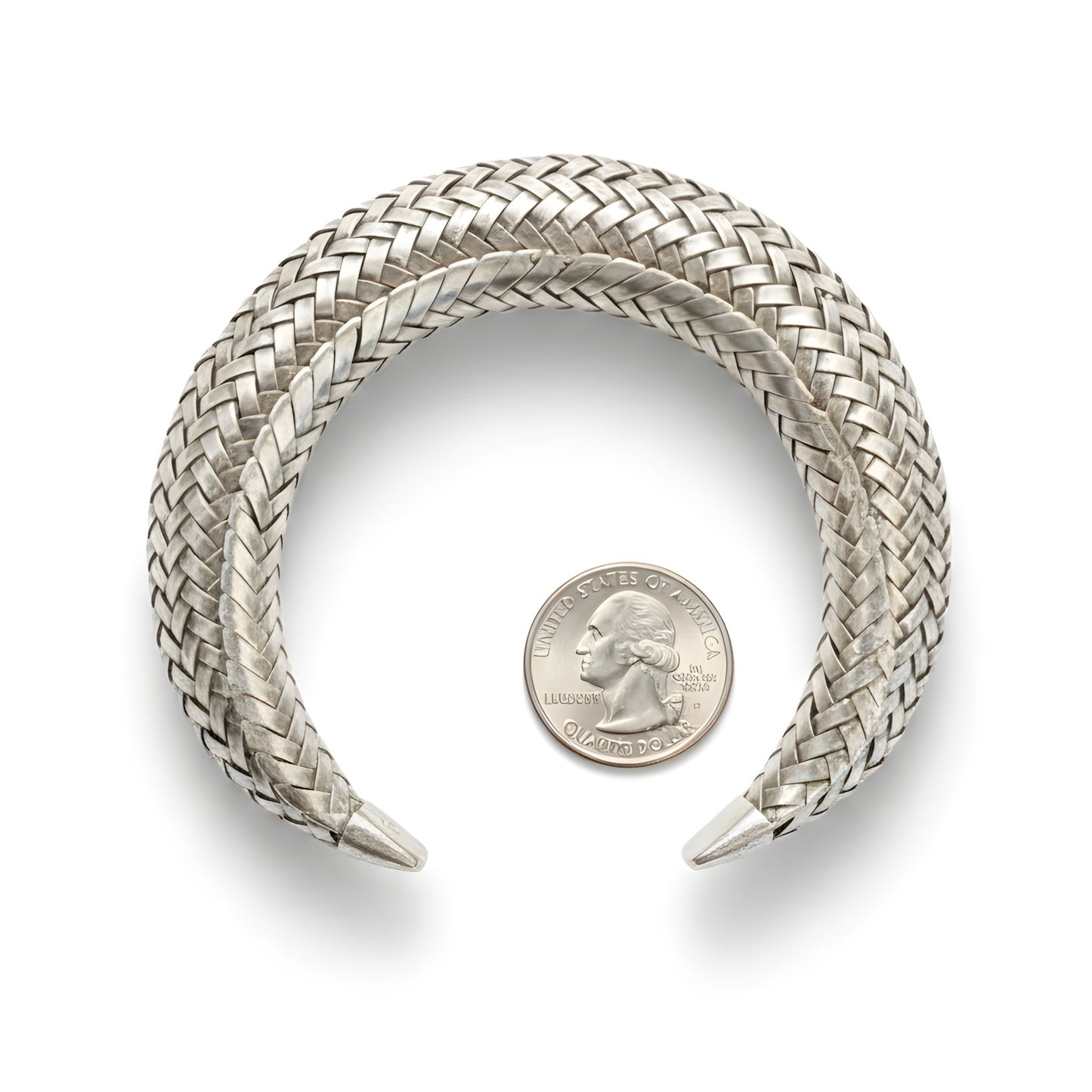 Indonesian Hand-woven Timeless Cuff Bracelet in Sterling Silver